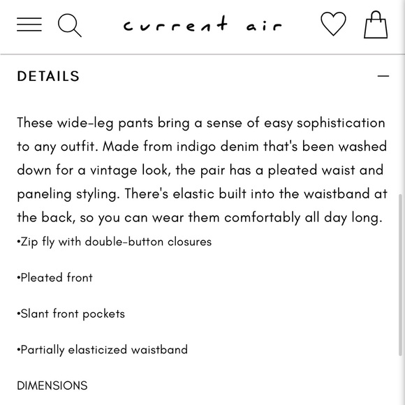 Denim trouser wide leg - Picture 5 of 6